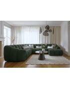 Fixed U Right Hoekbank Shell Donkergroen - 330x265x75 cm