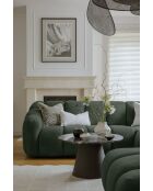 Fixed U Right Hoekbank Shell Donkergroen - 330x265x75 cm