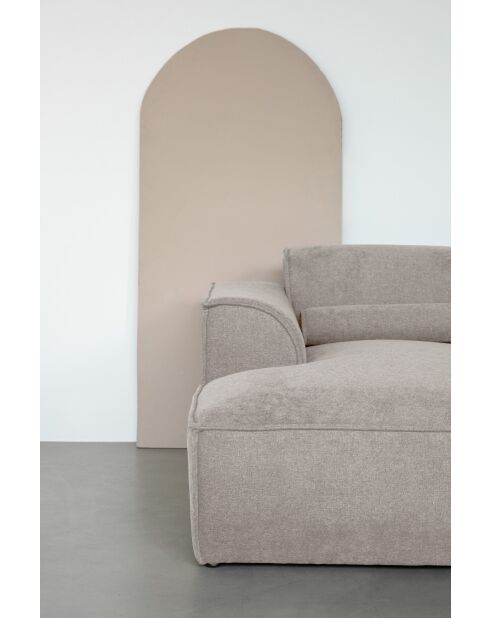 Fixiertes U-Ecksofa, Right Flex Felix Dunkelbeige — 337x265x70 cm