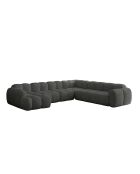 Festes U-Ecksofa, rechts Cloud Gris- 328x260x76 cm