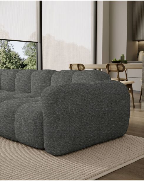 Festes U-Ecksofa, rechts Cloud Gris- 328x260x76 cm