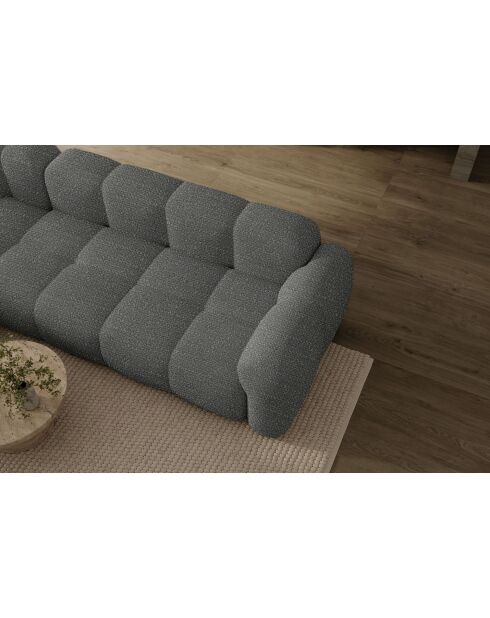 Festes U-Ecksofa, rechts Cloud Gris- 328x260x76 cm