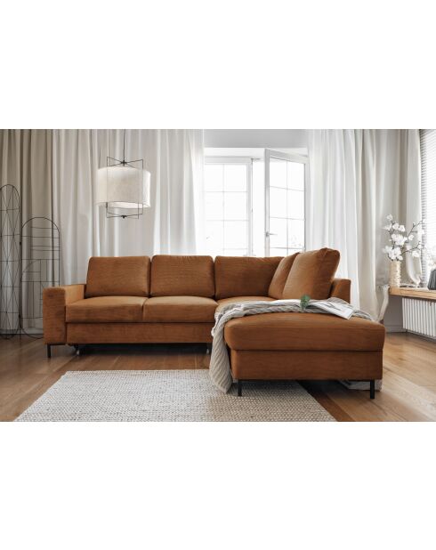 Ecksofa L Wandelbar rechtwinklig Lofty Lilly Brick- 237x197x84 cm