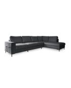 L-MAX Wandelbares rechtwinkliges Ecksofa Lofty Lilly Gray- 304x197x84 cm