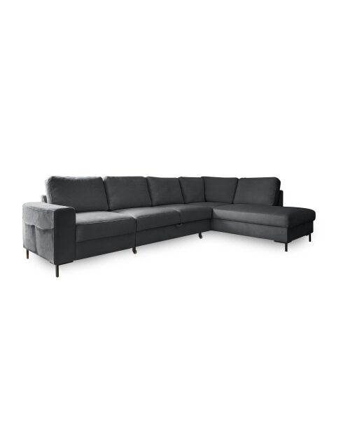 L-MAX Wandelbares rechtwinkliges Ecksofa Lofty Lilly Gray- 304x197x84 cm