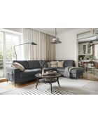 L-MAX Wandelbares rechtwinkliges Ecksofa Lofty Lilly Gray- 304x197x84 cm
