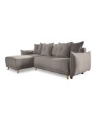 Divano angolare trasformabile reversibile Lazy Lukka Latte - 253x155x85 cm
