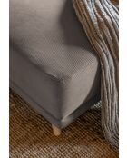 Divano angolare trasformabile reversibile Lazy Lukka Latte - 253x155x85 cm