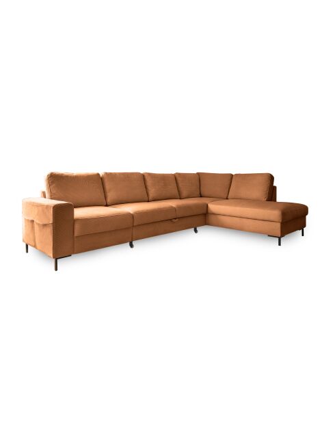 L-MAX Lofty Lilly Brick Ecksofa, umwandelbar, rechtwinklig, 304 x 197 x 84 cm