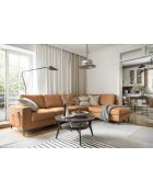 L-MAX Lofty Lilly Brick Ecksofa, umwandelbar, rechtwinklig, 304 x 197 x 84 cm