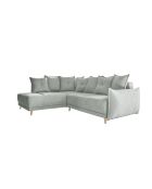 Divano angolare a L convertibile ad angolo sinistro Lazy Lukka grigio chiaro- 247x191x85 cm
