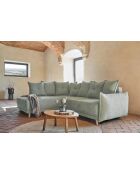 Divano angolare a L convertibile ad angolo sinistro Lazy Lukka grigio chiaro- 247x191x85 cm