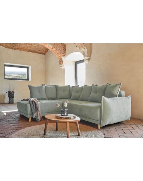 L hoekbank omvormbaar linkerhoek Lazy Lukka lichtgrijs- 247x191x85 cm