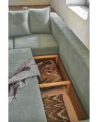 Divano angolare a L convertibile ad angolo sinistro Lazy Lukka grigio chiaro- 247x191x85 cm