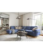 L-MAX Lofty Lilly Ecksofa, umwandelbar, links, 304 x 197 x 84 cm, Marineblau