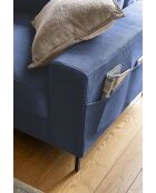 L-MAX Lofty Lilly Ecksofa, umwandelbar, links, 304 x 197 x 84 cm, Marineblau
