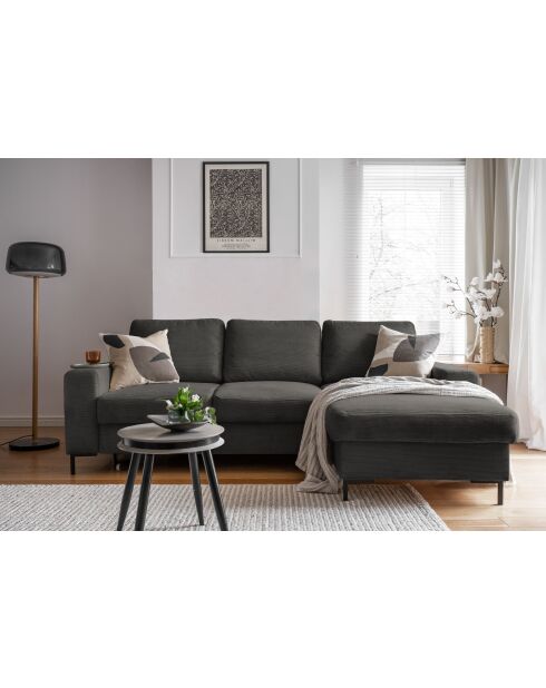 Lofty Lilly Graues, umwandelbares Ecksofa, rechtwinklig, 236 x 148 x 84 cm