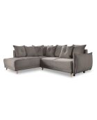 Ecksofa L, umwandelbar, linke Ecke, Lazy Lukka Latte, 247 x 191 x 85 cm