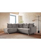 Ecksofa L, umwandelbar, linke Ecke, Lazy Lukka Latte, 247 x 191 x 85 cm
