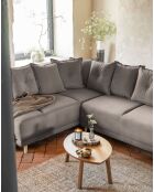Ecksofa L, umwandelbar, linke Ecke, Lazy Lukka Latte, 247 x 191 x 85 cm