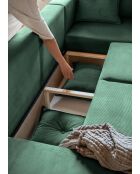 Lazy Lukka Ecksofa, umwandelbar, rechteckig, 320 x 191 x 85 cm, Flaschengrün