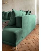 Lazy Lukka Ecksofa, umwandelbar, rechteckig, 320 x 191 x 85 cm, Flaschengrün