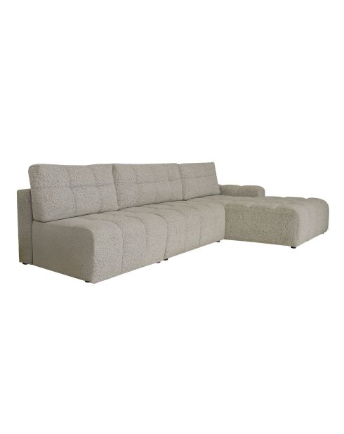 S-MAX konvertierbares Ecksofa rechts Lulu Gris- 338x184x94 cm