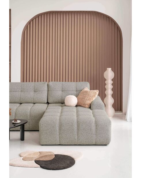 S-MAX konvertierbares Ecksofa rechts Lulu Gris- 338x184x94 cm
