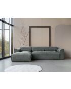 Festes S-Ecksofa, links Flex Felix Olive- 264x154x70 cm