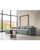 Festes S-Ecksofa, links Flex Felix Olive- 264x154x70 cm