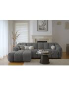Festes Ecksofa S Left Shell Grey - 255x165x75 cm
