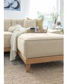 Divano angolare destro convertibile 8pl Dazzling Daisy Beige- 330x190x77 cm