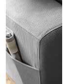 L-MAX Rechtwinkliges Ecksofa Lofty Lilly Hellgrau- 304x197x84 cm