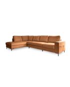 L-MAX Wandelbares Ecksofa linke Ecke Lofty Lilly Brick- 304x197x84 cm