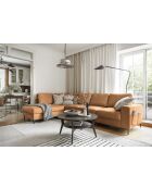 L-MAX Wandelbares Ecksofa linke Ecke Lofty Lilly Brick- 304x197x84 cm