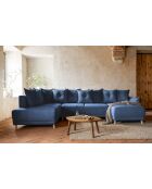 Lazy Lukka Ecksofa, umwandelbar, linke Ecke, 320 x 191 x 85 cm, Marineblau