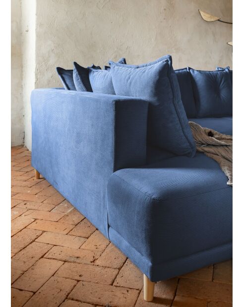Lazy Lukka Ecksofa, umwandelbar, linke Ecke, 320 x 191 x 85 cm, Marineblau
