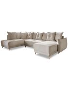 Lazy Lukka Ecksofa, umwandelbar, linke Ecke, 320 x 191 x 85 cm, Beige