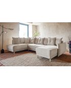 Lazy Lukka Ecksofa, umwandelbar, linke Ecke, 320 x 191 x 85 cm, Beige
