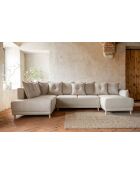 Lazy Lukka Ecksofa, umwandelbar, linke Ecke, 320 x 191 x 85 cm, Beige