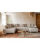 Lazy Lukka Ecksofa, umwandelbar, linke Ecke, 320 x 191 x 85 cm, Beige