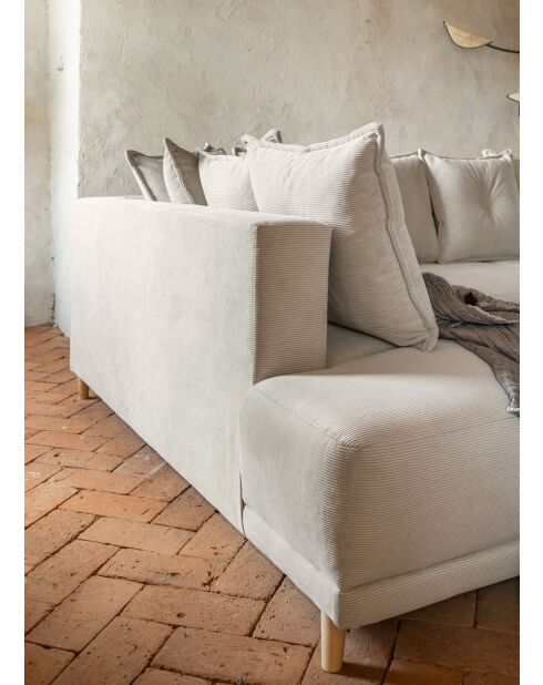 Lazy Lukka Ecksofa, umwandelbar, linke Ecke, 320 x 191 x 85 cm, Beige