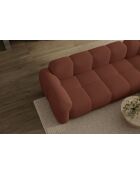 Fixiertes M-Ecksofa, rechts Cloud Terracotta - 260x197x76 cm