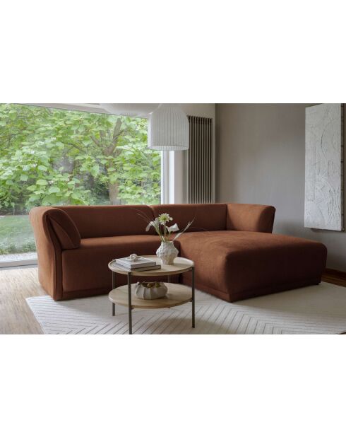 Gatsby Terracotta Fixed S hoekbank rechts - 280x173x87 cm