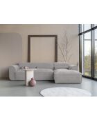 Festes Ecksofa S; gerade Flex Felix Gray- 264x154x70 cm
