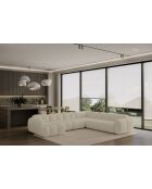 L-MAX Festes Ecksofa, Symmetric Cloud Beige — 328x260x76 cm