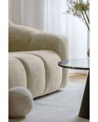 Vaste hoekbank L, rechts, beige, 265x205x75 cm