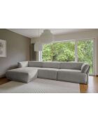 Fixed M Ecksofa Left Gatsby Hellgrau - 338x175x87 cm