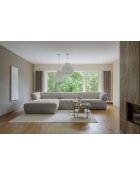 Fixed M Ecksofa Left Gatsby Hellgrau - 338x175x87 cm