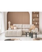 Sofá de esquina convertible S Lulu Salt and Pepper- 268x184x94 cm